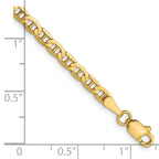 14K 3mm Concave Anchor Chain