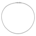 14K White 1.5mm D/C Neckwire Necklace