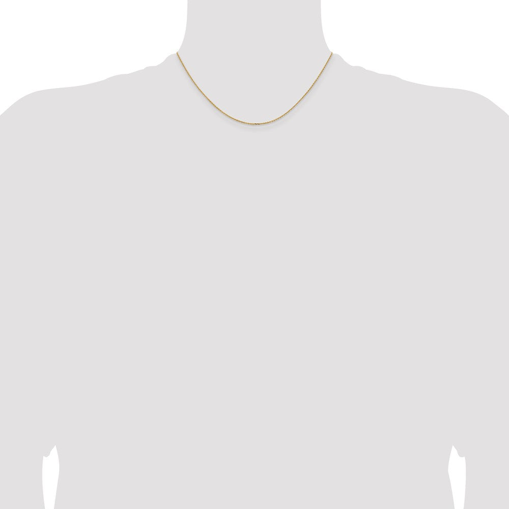 14K 1.05mm D/C Cable Chain