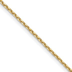 14K 1.4mm D/C Cable Chain