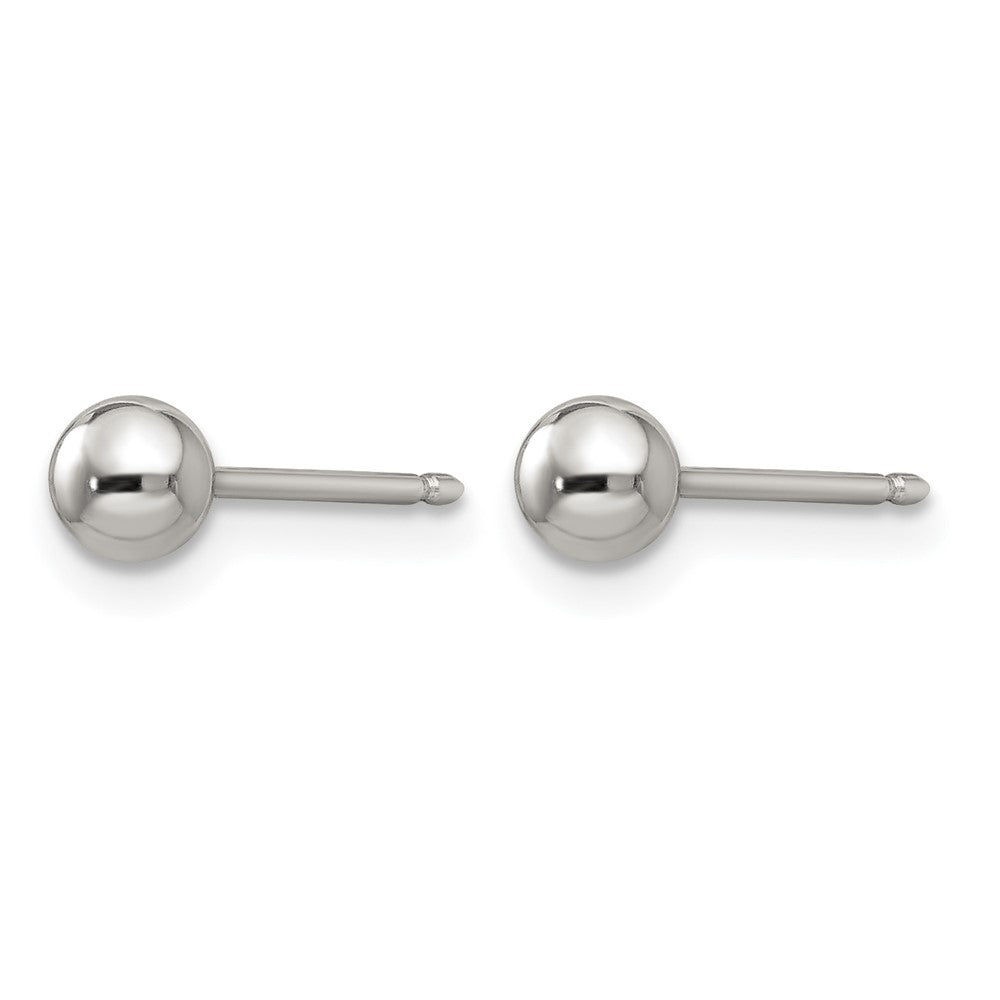 Inverness Stainless Steel Polished 4mm Ball Post Piercing Earrings