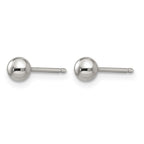 Inverness Stainless Steel Polished 4mm Ball Post Piercing Earrings