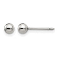 Inverness Stainless Steel Polished 4mm Ball Post Piercing Earrings