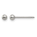 Inverness Stainless Steel Polished 3mm Ball Post Piercing Earrings