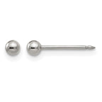 Inverness Stainless Steel Polished 3mm Ball Post Piercing Earrings