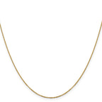 14K 1.1mm Flat Cable Chain