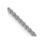 14k White Gold 1.5mm Spiga Chain