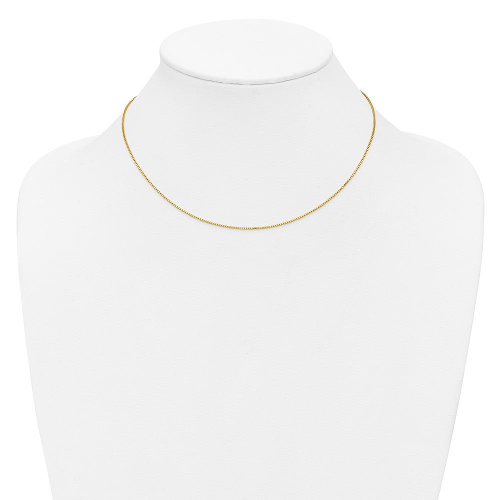 14K .9mm Box Chain