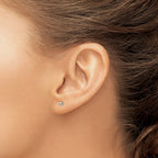 Inverness Titanium 3mm Ball Post Piercing Earrings