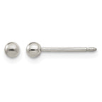 Inverness Titanium 3mm Ball Post Piercing Earrings