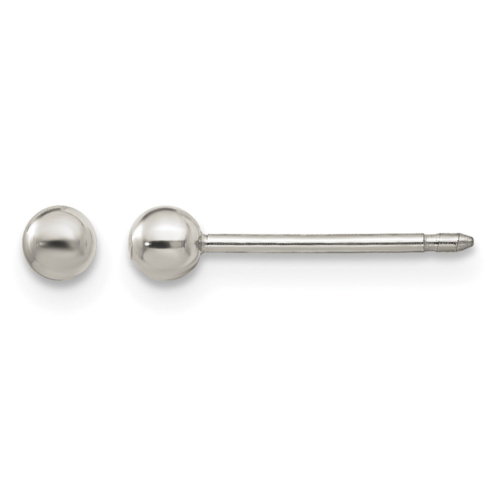 Inverness Titanium 3mm Ball Post Piercing Earrings