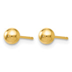 14K Polished 4mm Ball Post Earrings