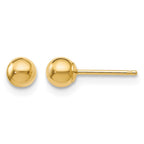 14K Polished 4mm Ball Post Earrings