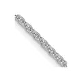 14K White Gold 1.7mm Flat Cable Chain
