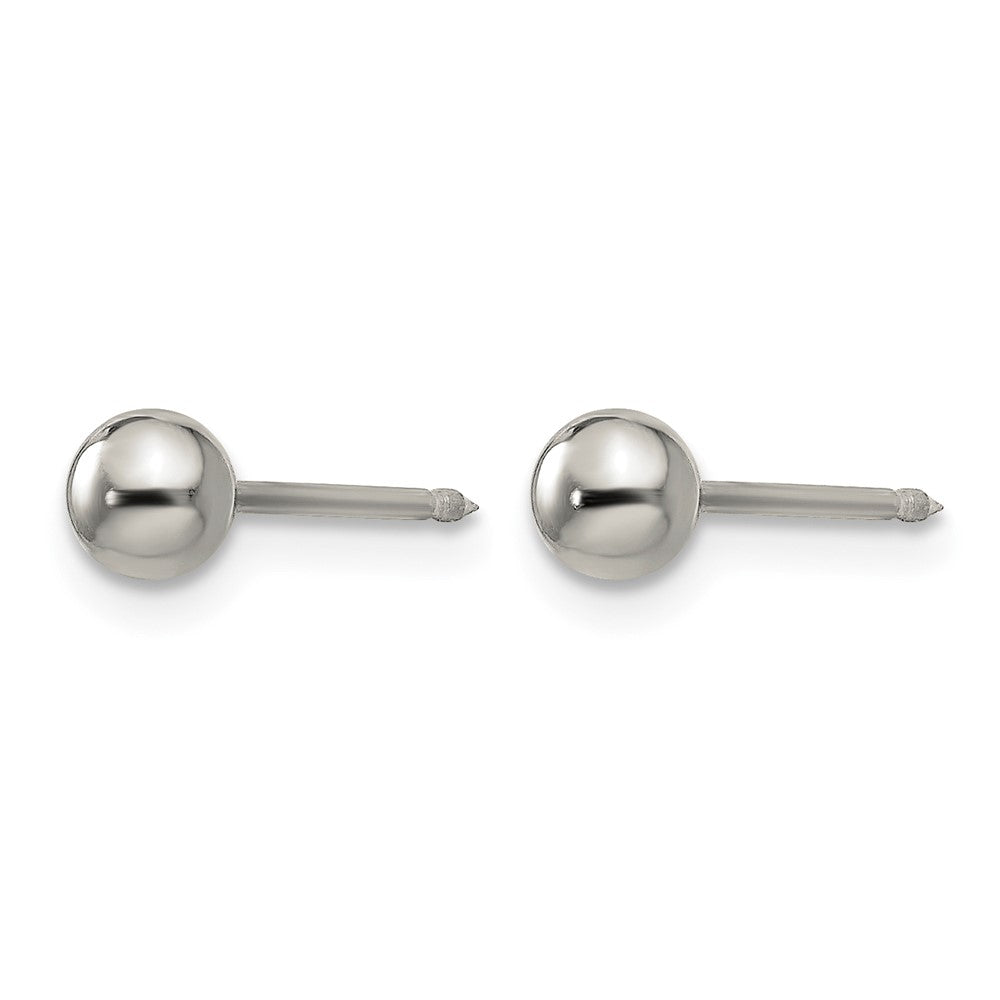 Inverness Titanium 4mm Ball Post Piercing Earrings