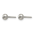 Inverness Titanium 4mm Ball Post Piercing Earrings