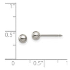 Inverness Titanium 4mm Ball Post Piercing Earrings