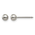 Inverness Titanium 4mm Ball Post Piercing Earrings