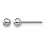 Inverness Titanium 4mm Ball Post Piercing Earrings