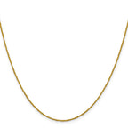 14K 1mm Sparkle Singapore Chain