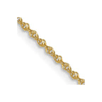 14K 1mm Sparkle Singapore Chain
