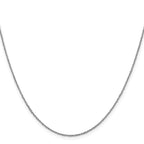 14K White Gold 1mm Sparkle Singapore Chain