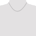 14K White Gold 1mm Sparkle Singapore Chain
