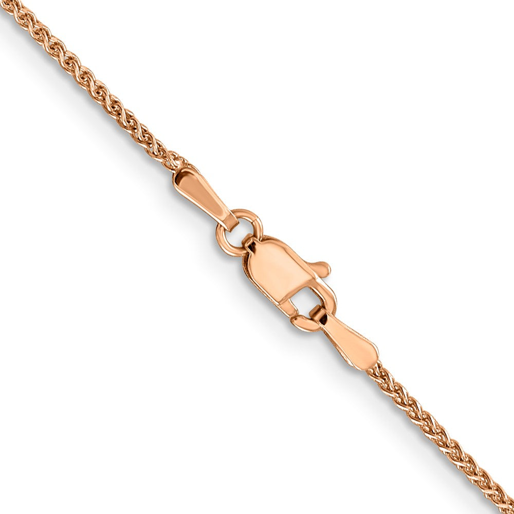 14k Rose Gold 1.25mm Spiga Chain