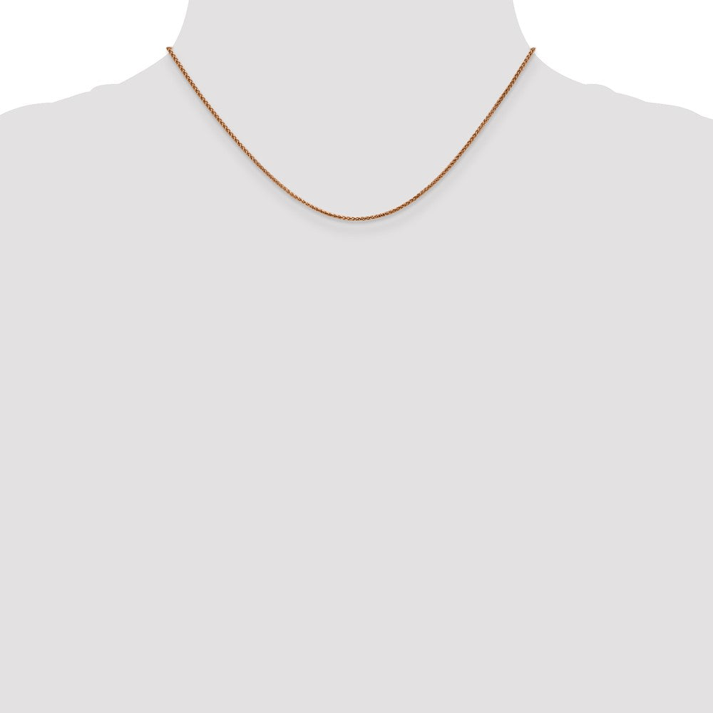 14k Rose Gold 1.25mm Spiga Chain