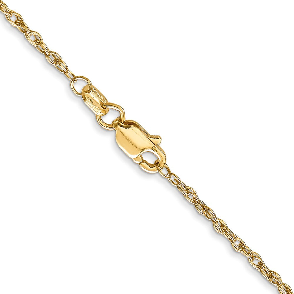 18K 1.3mm Baby Rope with Lobster Clasp Chain