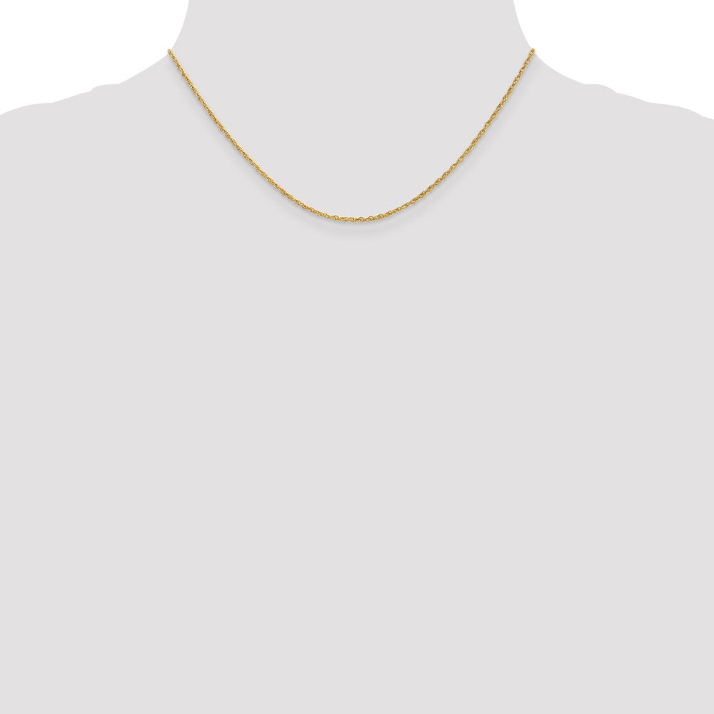 18K 1.3mm Baby Rope with Lobster Clasp Chain