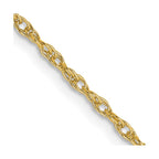 18K 1.3mm Baby Rope with Lobster Clasp Chain