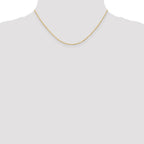 18K 1.1mm Singapore with Spring Ring Clasp Chain