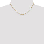 18K 1mm Diamond-cut Spiga with Spring Ring Clasp Chain