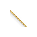 18K 1.15mm Diamond-cut Cable with Fancy Lobster Clasp Chain
