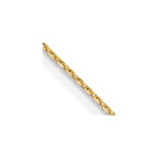 18K 1.15mm Diamond-cut Cable with Fancy Lobster Clasp Chain