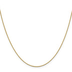 18K .7mm Box with Lobster Clasp Chain