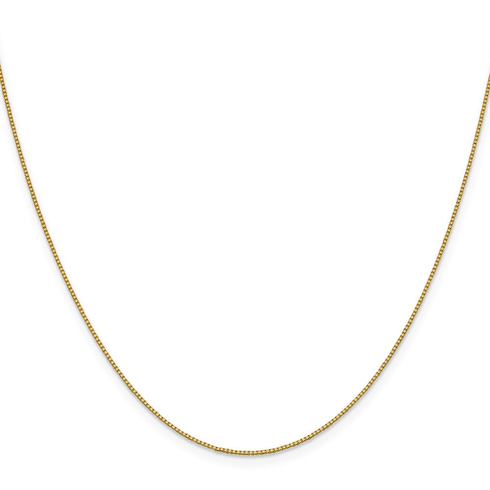 18K .7mm Box with Lobster Clasp Chain