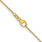 18K .7mm Box with Lobster Clasp Chain