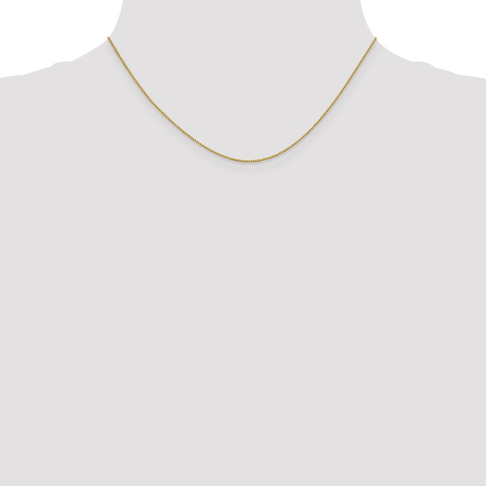 18K .7mm Box with Lobster Clasp Chain