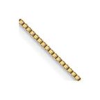 18K .7mm Box with Lobster Clasp Chain