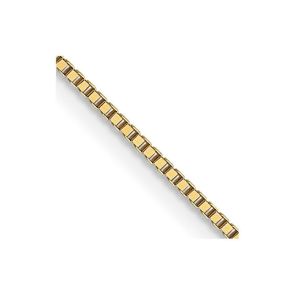 18K .7mm Box with Lobster Clasp Chain