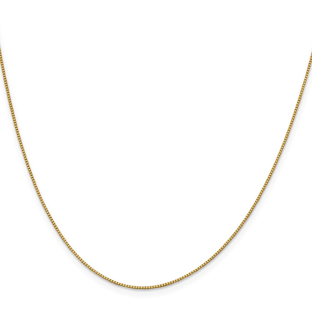 18K .9mm Box with Lobster Clasp Chain