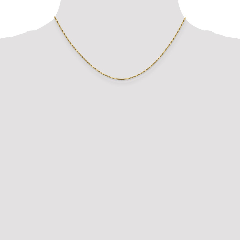 18K .9mm Box with Lobster Clasp Chain