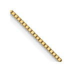 18K .9mm Box with Lobster Clasp Chain