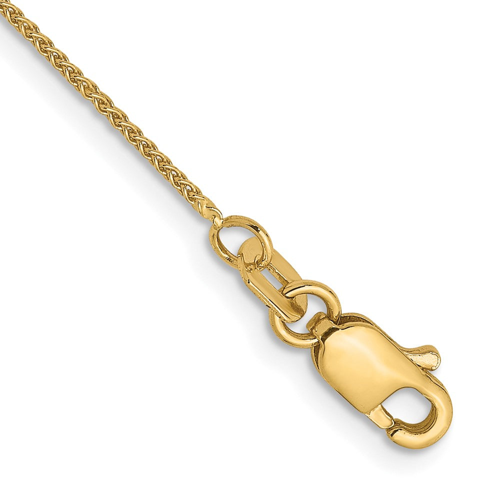 14k .85mm Spiga Chain Anklet