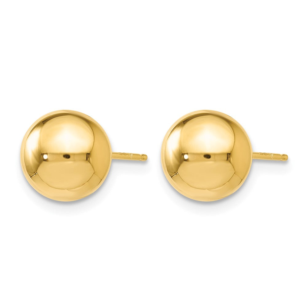 14K Polished 8mm Ball Post Earrings