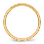 10k Yellow Gold 3mm Beveled Edge Comfort Fit Wedding Band