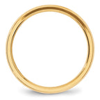 10k Yellow Gold 4mm Beveled Edge Comfort Fit Wedding Band