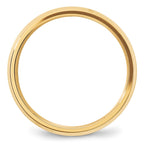 10k Yellow Gold 5mm Beveled Edge Comfort Fit Wedding Band